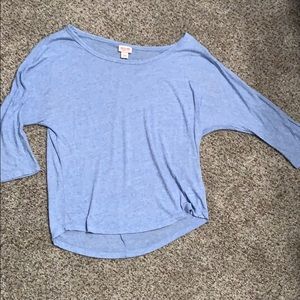 Blue 3/4 Sleeve Top